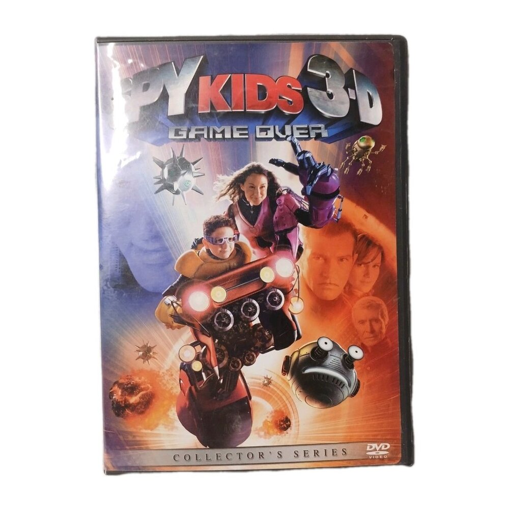 Spy  Kids 3 D Game Over 3 Pairs 3 D Glasses 2 DVD Set Literature Inclued Preown
